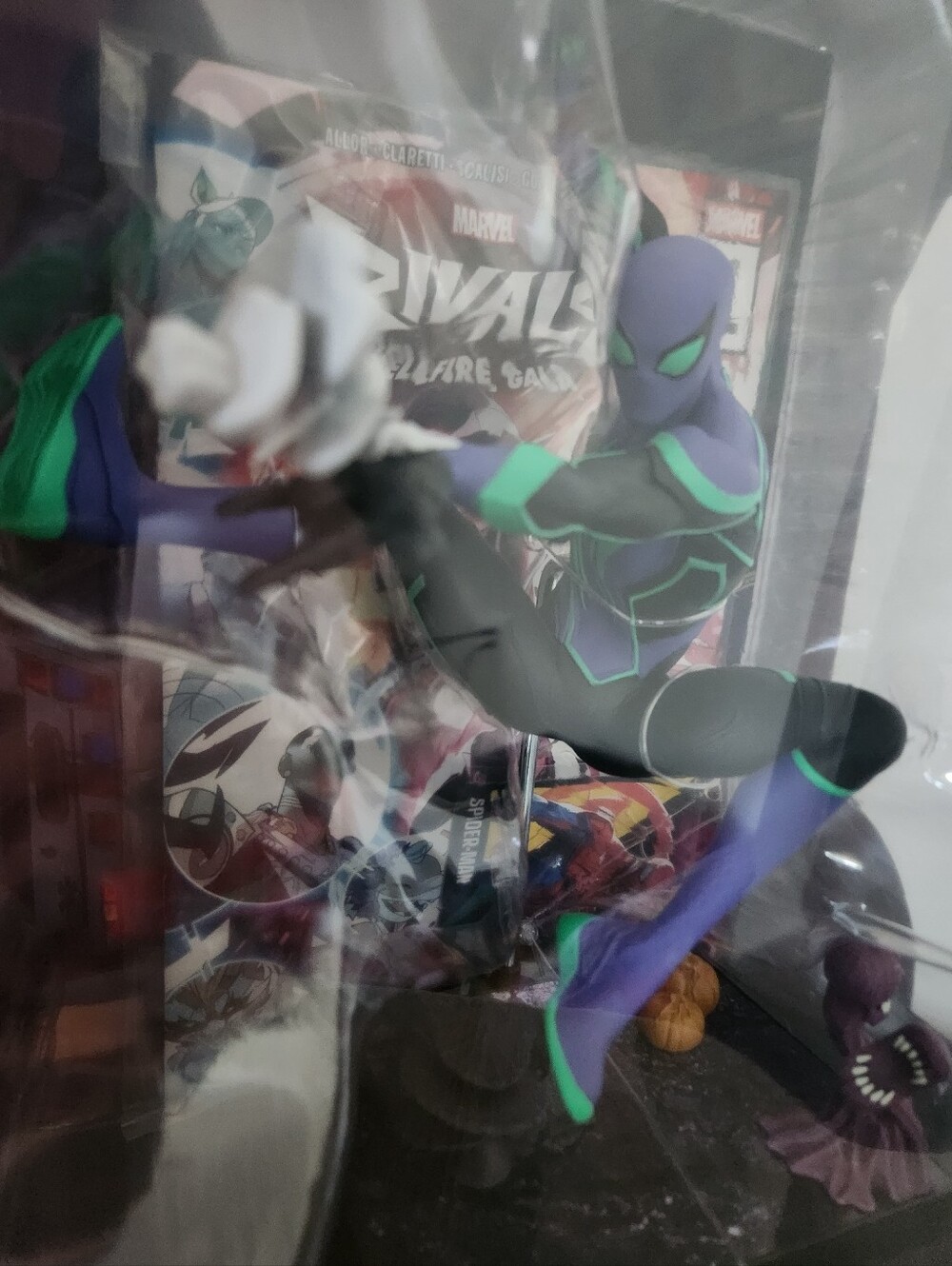 🕷️ Marvel Rivals Spider-Man Purple Suit Platinum Edition McFarlane 1:6 Collect - Picture 3 of 13